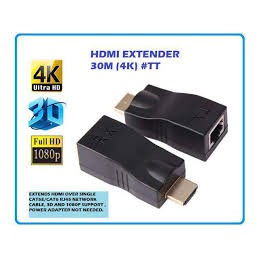 Bộ 4K HD Extender 30M nối dài HDMI chuẩn 4K bằng dây LAN 30m hỗ trợ phân giải 1080p- Loại Tốt