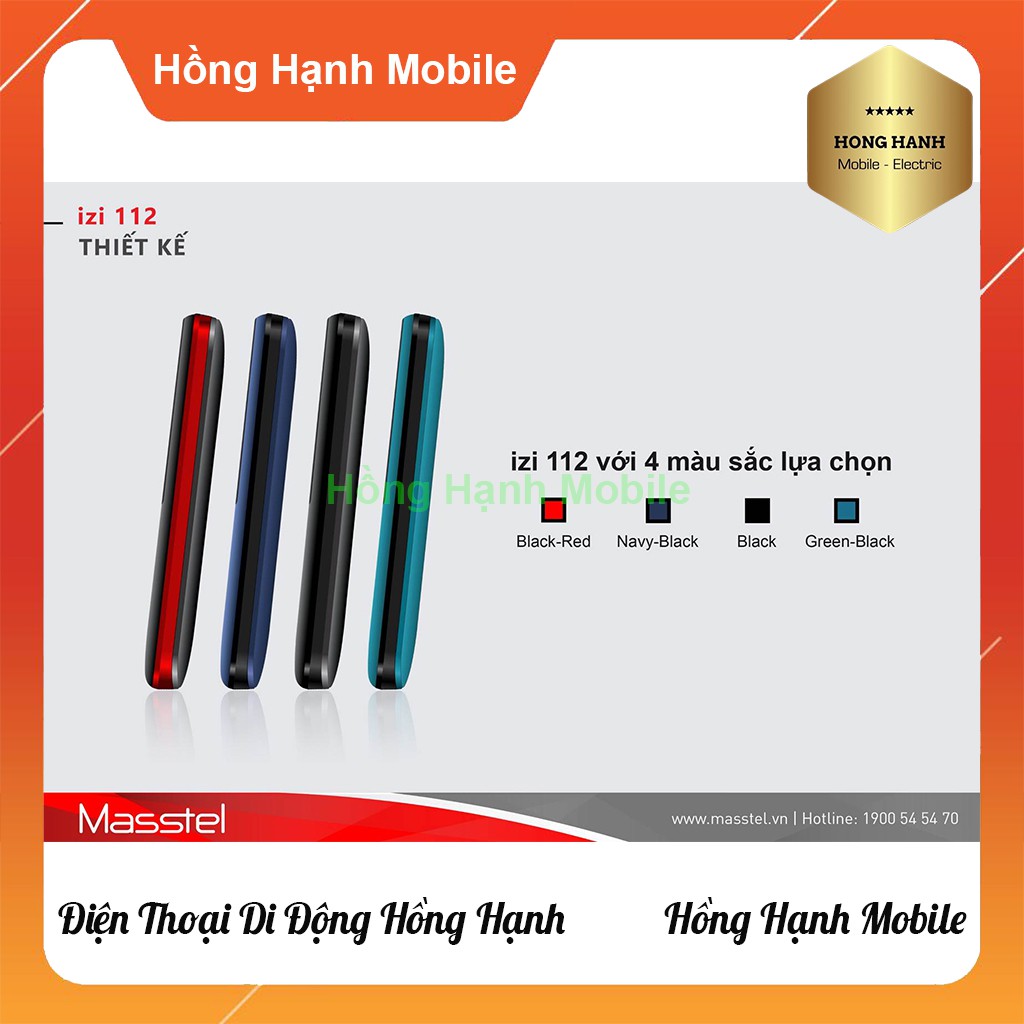 Điện Thoại Masstel iZi 112 - Hàng Chính Hãng - Hồng Hạnh Mobile