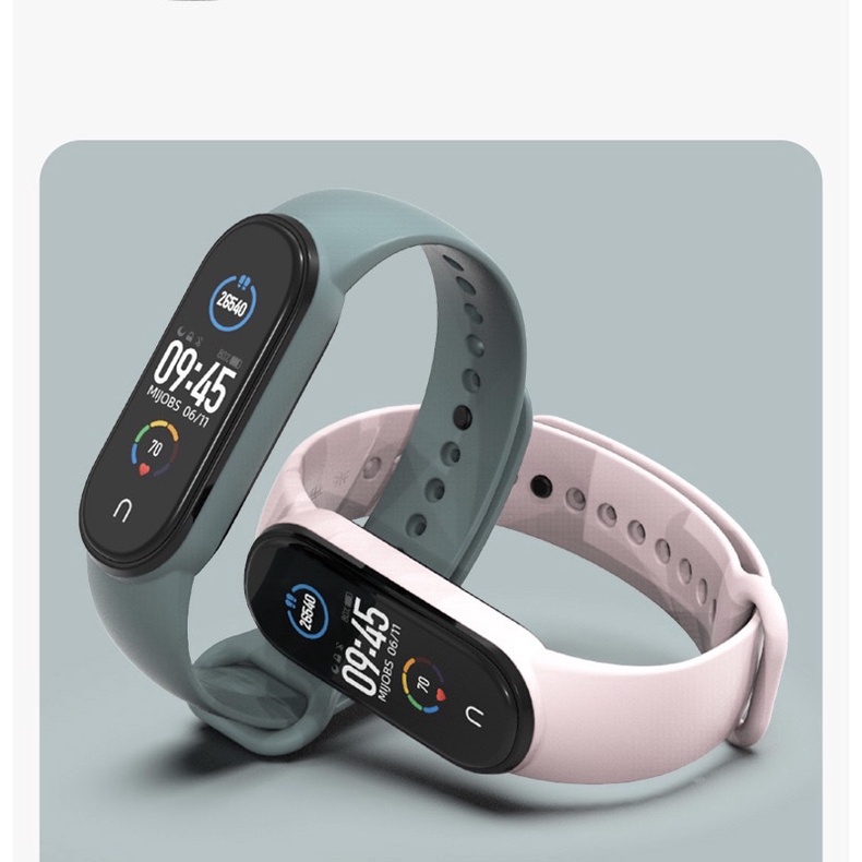 Dây đeo silicone CHÍNH HÃNG MIJOBS cho MIBAND 5/6/7