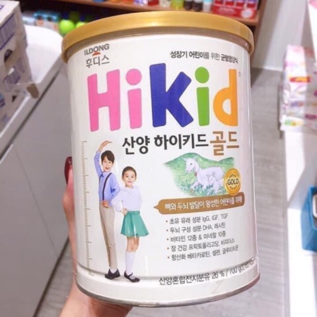 Sữa Hikid Dê Hàn Quốc 700g date 2024