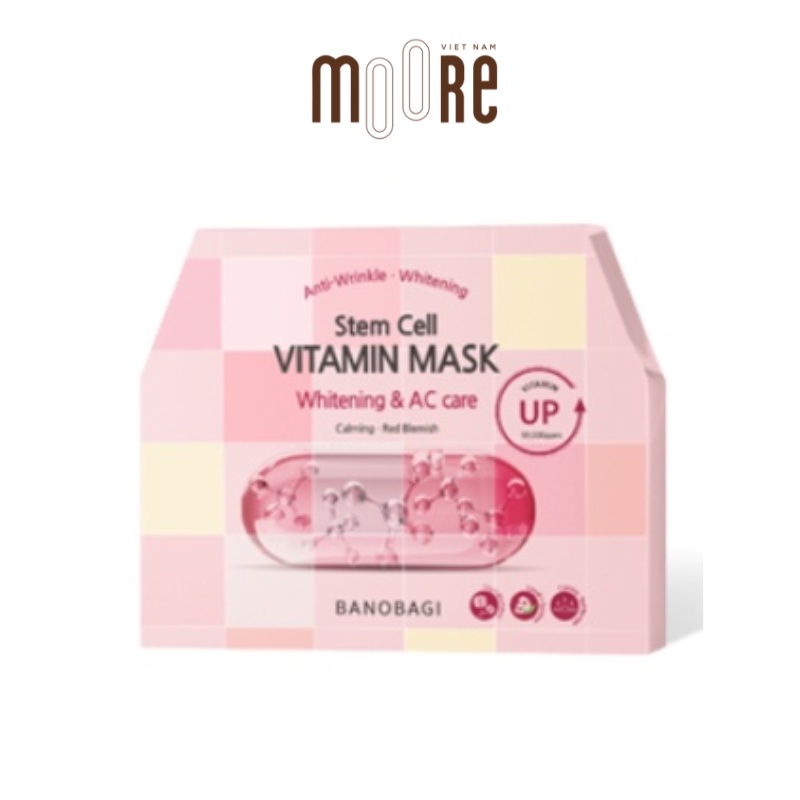 Mặt nạ dưỡng trắng da Banobagi Caro Stem Cell Vitamin Mask
