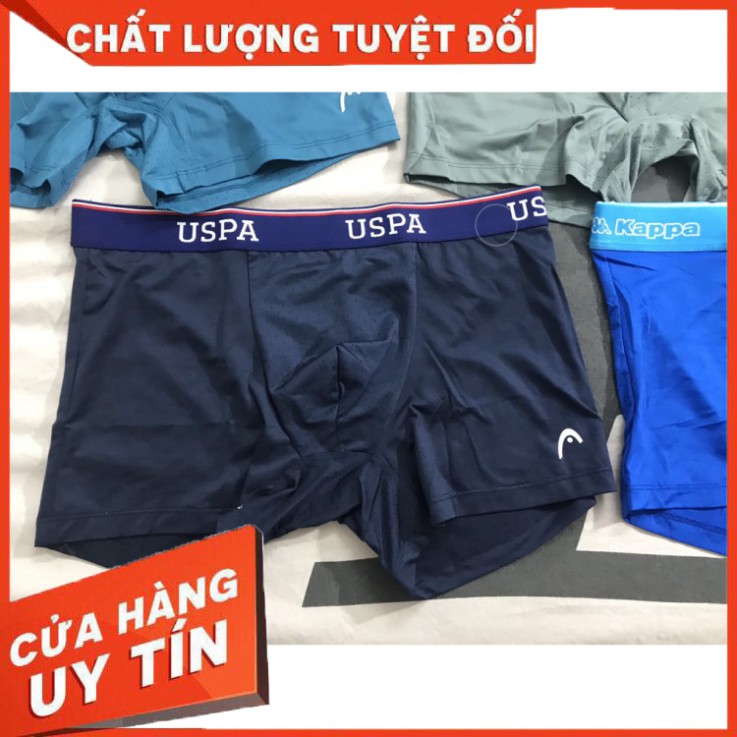 [Loại1] Quần Lót Polyester Nam Thể Thao Chuyên cho người tập Gym - Quần lót nam thun lạnh Hàn Quốc Head, Kappa, K-Swiss