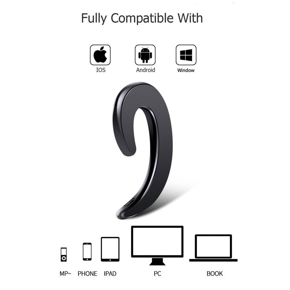 Tai Nghe Bluetooth Móc Vành Tai Có Mic