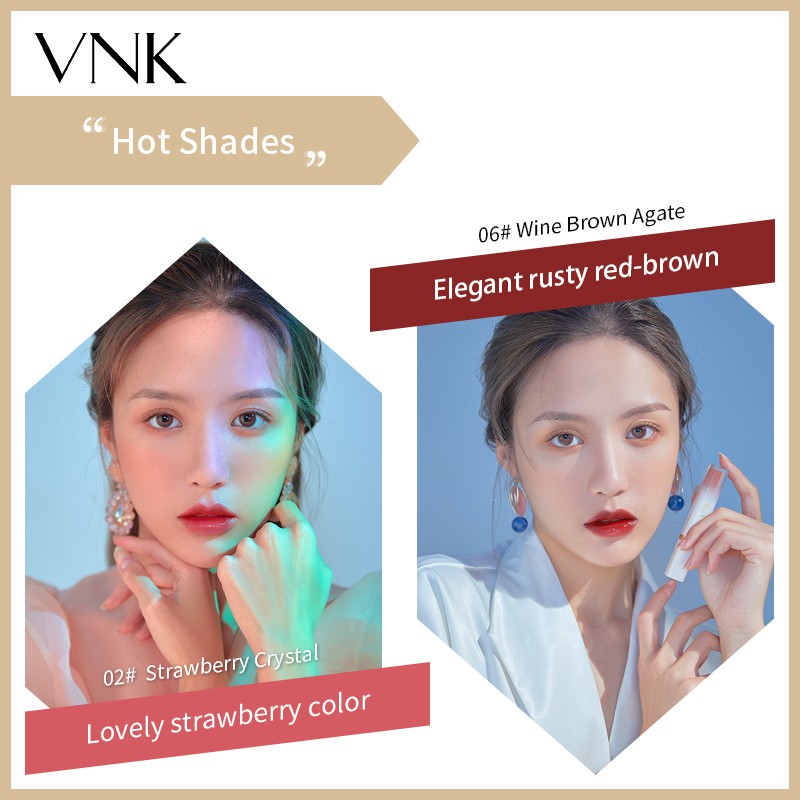 (Hàng Mới Về) Son Môi Dạng Lỏng Màu Sắc Tươi Tắn Bóng Bẩy | BigBuy360 - bigbuy360.vn