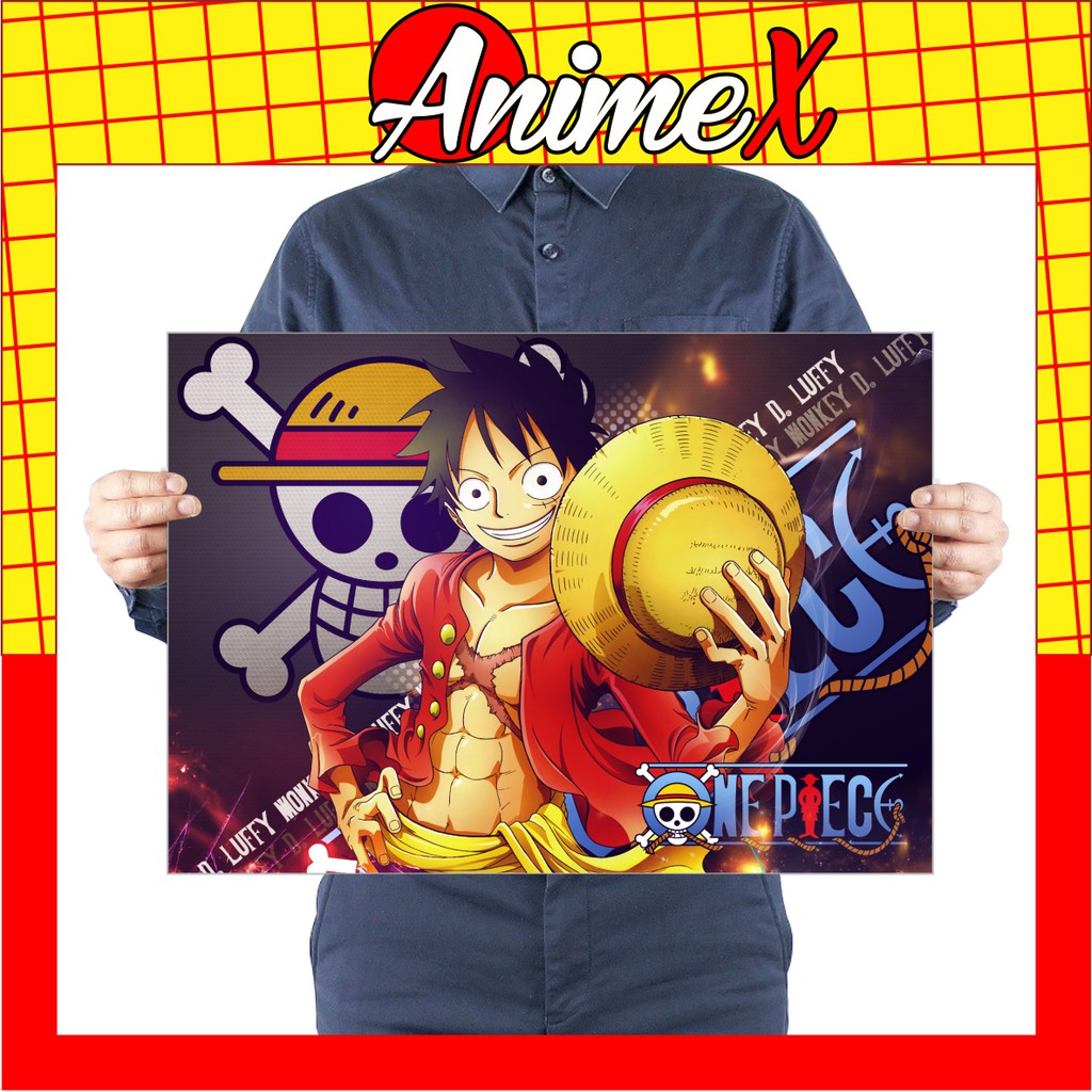 Tấm Tranh Poster Áp Phích Hình Monkey D. Luffy - Luffy Mũ Rơm - Anime One Piece - Onepiece - Đảo Hải Tặc By AnimeX 20/40