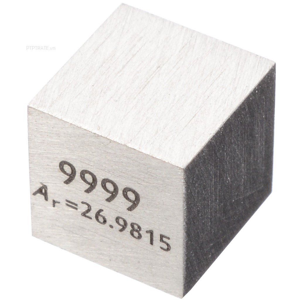 PTPTRATE ★1pc New 99.99% High Purity Aluminum Al 10mm Cube Carved Element Periodic Table
