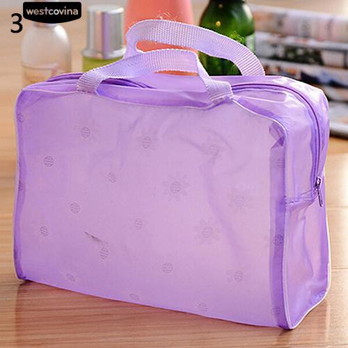 Túi giặt khóa kéo chống thấm in hoa xinh xắn