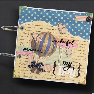 Album scrapbook cho bé trai gáy khoen  món quà mừng thôi nôi dầy tháng
