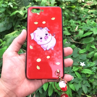 Ốp OPPO A3S Dẻo Heo Thần Tài May Mắn ( Tặng Kèm Chuông Thần Tài )