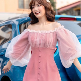 Đầm thiết kế tay phồng