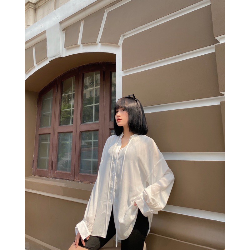 Áo sơmi kẻ sọc form rộng | BigBuy360 - bigbuy360.vn