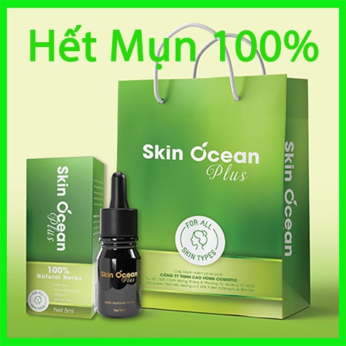 SERUM MỤN SKIN OCEAN PLUS SẠCH MỤN CỨNG ĐẦU, GIÚP SE KHÍT LỖ CHÂN LÔNG. DA TRẮNG SÁNG | BigBuy360 - bigbuy360.vn