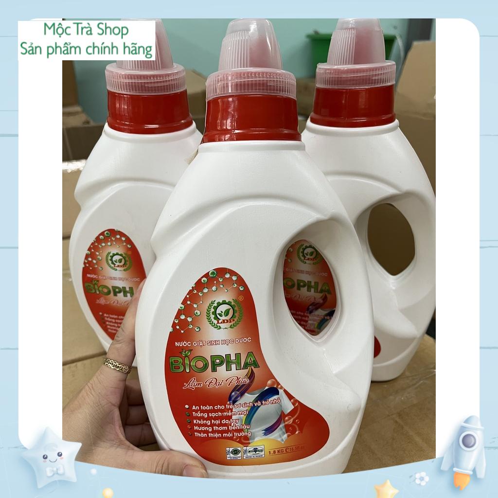 Nước giặt sinh học Biopha Lâm Đại Phúc 1,8Kg đủ mùi hương - an toàn cho mọi làn da