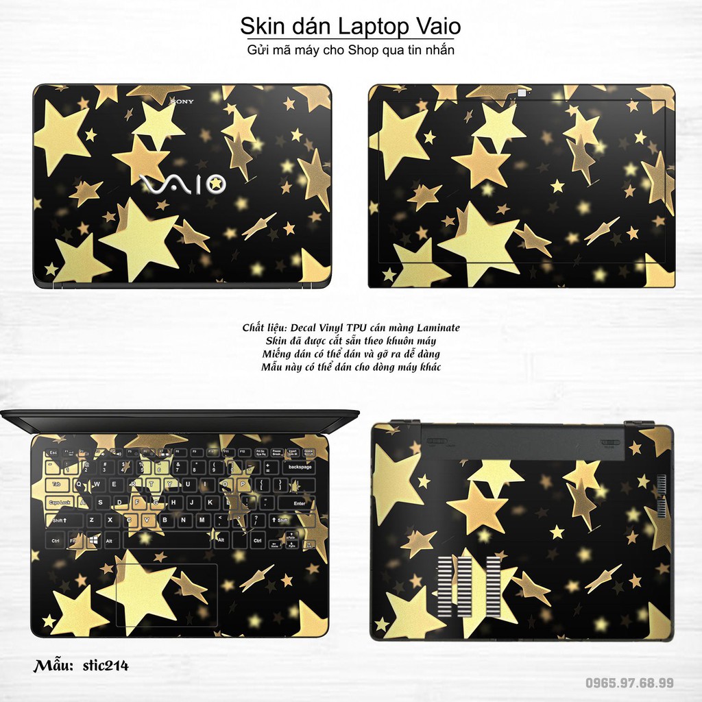 Skin dán Laptop Sony Vaio in hình Hoa văn sticker _nhiều mẫu 34 (inbox mã máy cho Shop)