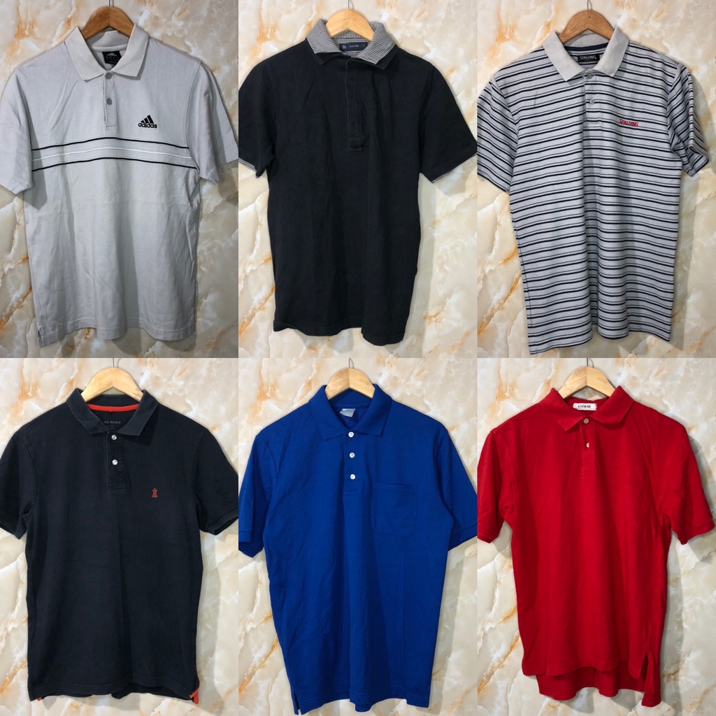 [ĐỒNG GIÁ 60K], 30 mẫu áo polo 2hand SIZE M, độ mới trên 90%, NHÀ KHO NHỎ 2HAND STORE