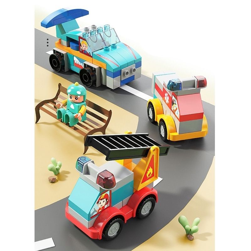 Đồ chơi ghép hình 195 chi tiết robot người máy biến hình BBTOYS 93