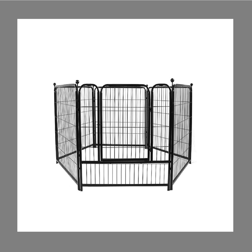 Bộ Quây Thú Cưng Nan Ống Sơn Tĩnh Điện Siêu Xinh 90x100cm Gồm 6 Tấm Ghép