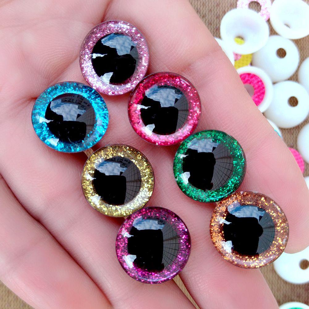 Bộ 20 Mắt Thú Bông Mắt 3D DIY Nhiều Màu Sắc Trang Trí Búp Bê