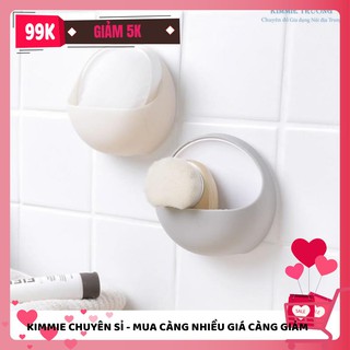 [MUA NHIỀU GIẢM GIÁ] [MÃ GIẢM KIMFAM5] kệ đựng xà bông, dao cạo râu có lỗ thoát nước hút chân không thông minh