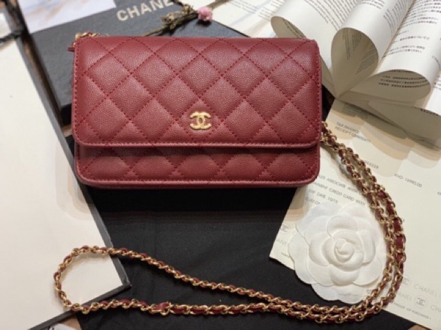 Túi woc katun da hạt Da thật  Size 19