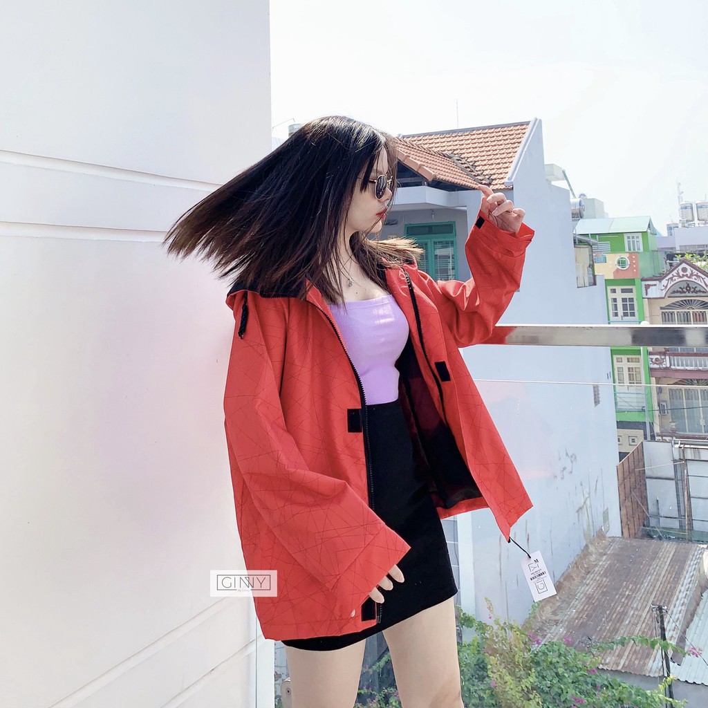 Áo Khoác Dù Jacket Wet Limited | Vải Dù Cao Cấp 2 Lớp Mảnh Trượt Nước Nhẹ | Áo Khoác Dù Nữ Có Nón | BigBuy360 - bigbuy360.vn