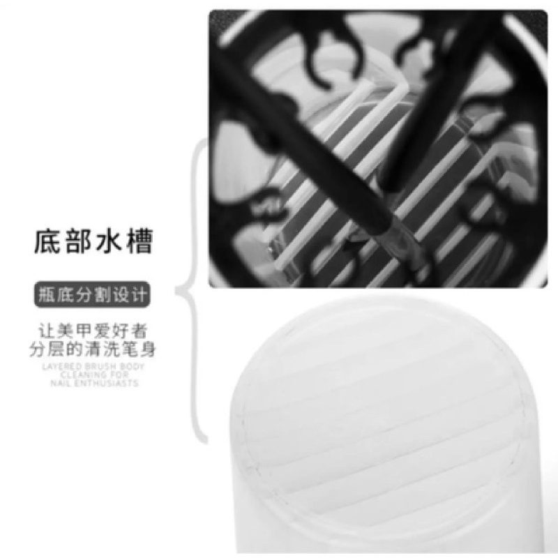 Ly rửa cọ nail, cốc rửa cọ vẽ móng