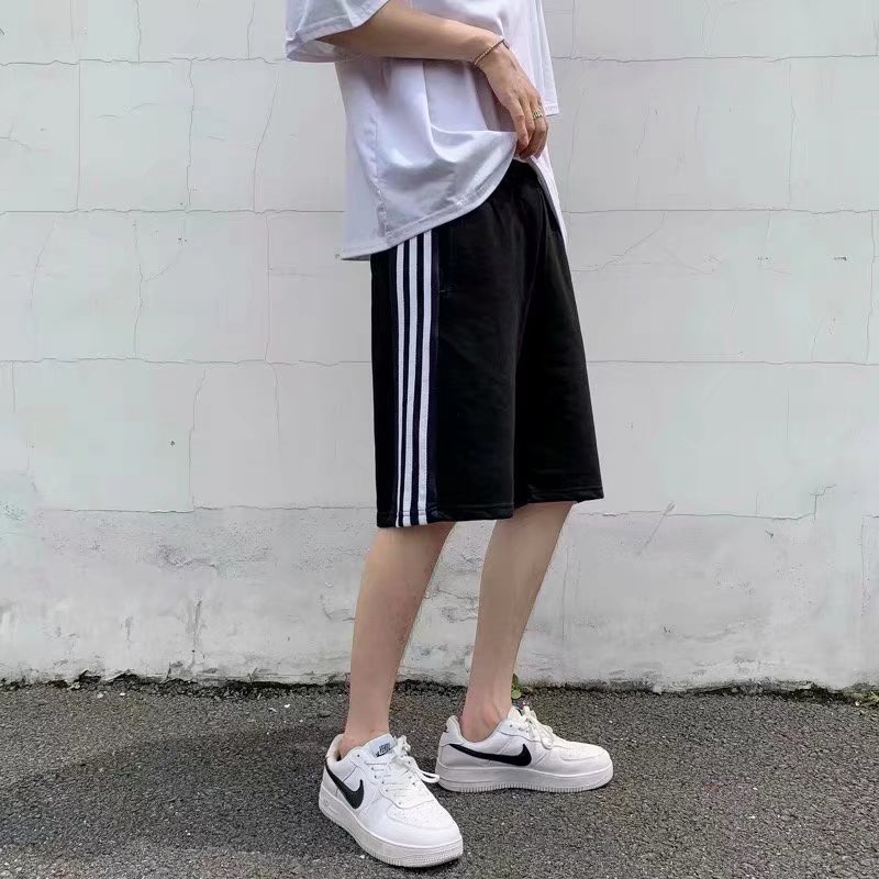 Quần Short Thể Thao Kẻ Sọc Thời Trang Hàn Quốc Cho Nam