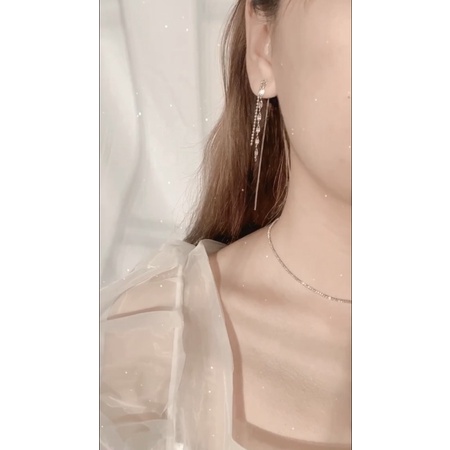 Vòng cổ chocker bạc S925 lấp lánh N14