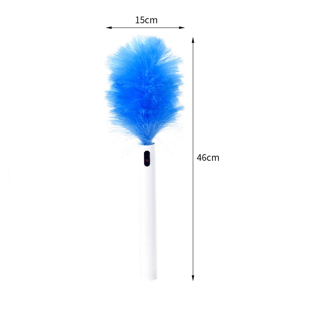 Chổi Lông Quét Bụi Tĩnh Điện Tự Động 360° - Pin sạc USB, nhựa ABS cao cấp - Vệ sinh nội thất ô tô, nhà cửa