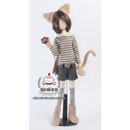 DIY Đồ trang trí thêu tay NHỒI BÔNG / diy thêu BÚP BÊ ANNE / DOLL HANDMADE GÓI VẬT LIỆU TỰ LÀM/ BÁCH HÓA NA NA