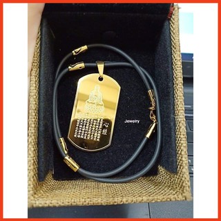 Dây chuyền chú đại bi dây cao su mang lại bình an may mắn tài lộc