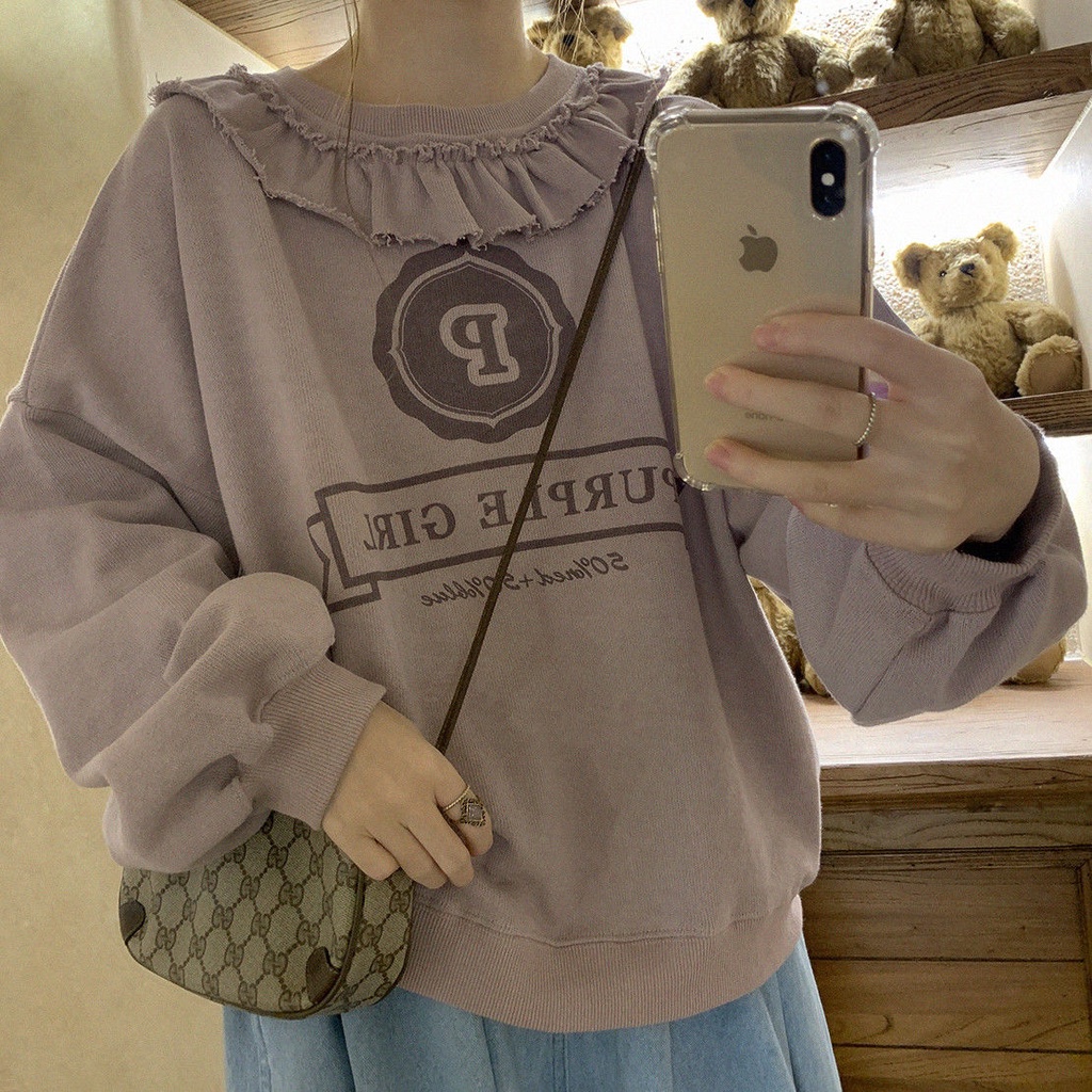 Áo Sweater Cổ Thuyền In Họa Tiết Ren Cổ Điển Phong Cách Nhật Bản Thời Trang 2022 Mới Cho Nữ