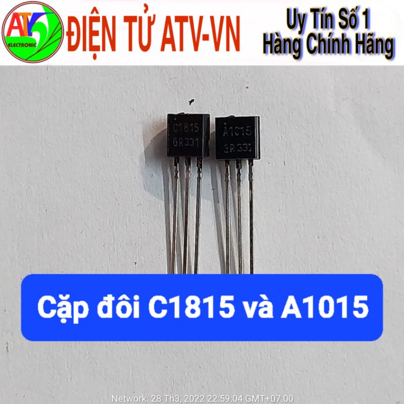 10 Cái C1815 A1015 160V 0.5A hàng xịn