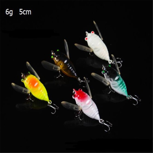 Mồi câu cá giả côn trùng 6G 5cm có gắn lưỡi câu
