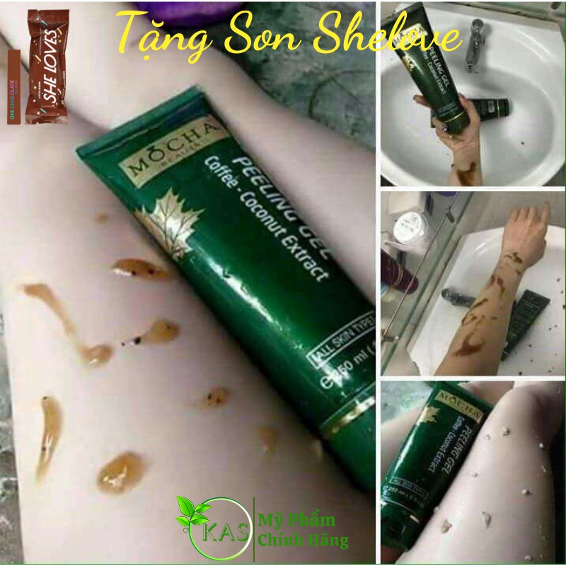 Gel Tẩy Tế Bào Chết MoCha Tinh Chất Cà Phê Dừa Dưỡng Da Nhẹ Nhàng Loại bỏ Da Chết Trên Cơ Thể Hiệu Quả