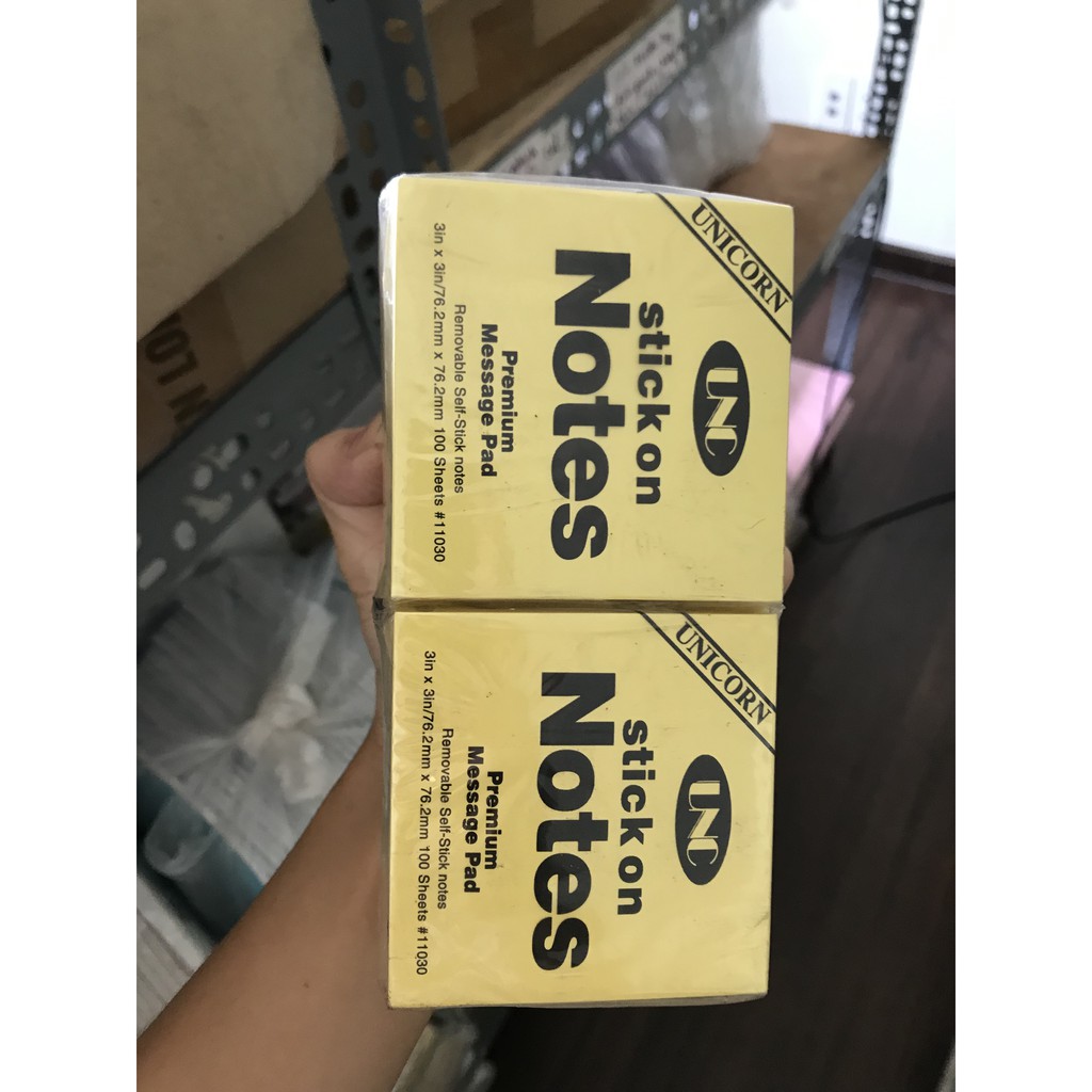 Giấy note UNC (3x2, 3x3, 3x5) vàng