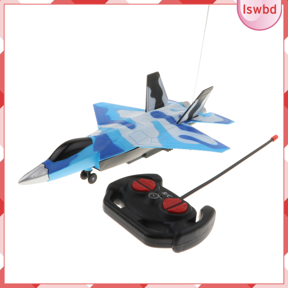 Four-tunnel Remote Controlled Aircraft RC Toy Fighter Plane Model with Music Light Children Birthday Gifts