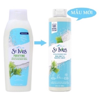 Sữa tắm St.Ives mẫu mới 650ml ( mùi muối biển )
