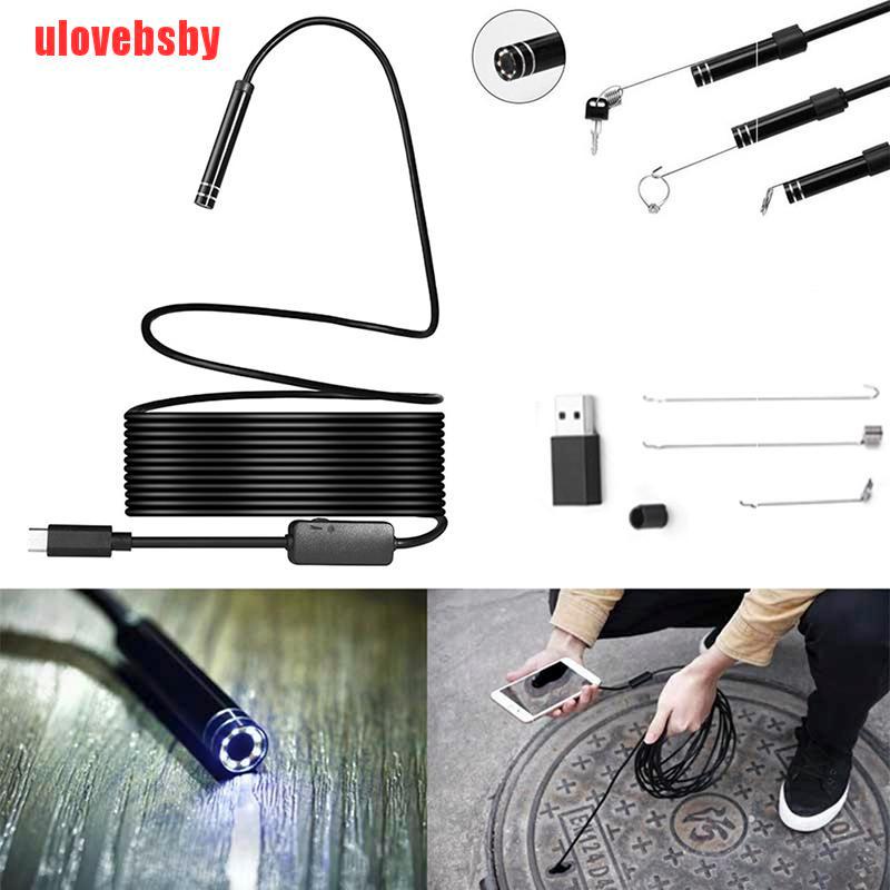 [ulovebsby]Megapixels HD USB C Endoscope Type C Borescope Inspection Camera for Android