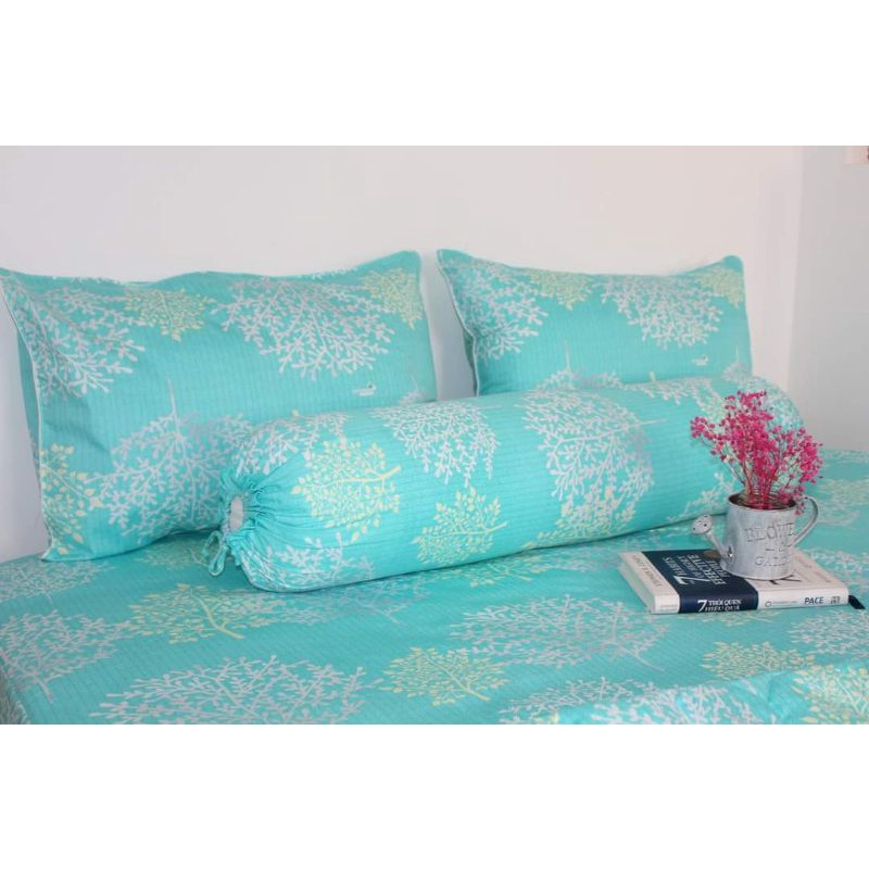 drap cotton Thắng Lợi, ga trãi giường hàng chuẩn có in logo SAN HÔ XANH