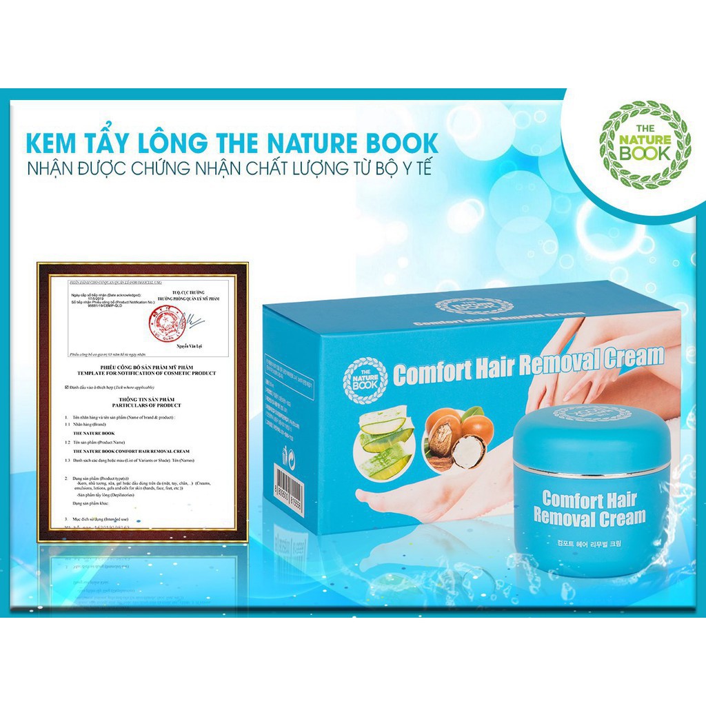 Kem Tẩy Lông The Nature Book Comfort Hair Removal Cream