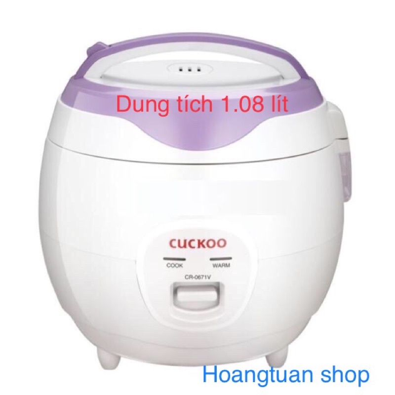 [Mã ELHADEV giảm 4% đơn 300K] Nồi cơm điện Cuckoo CR-0671V 1.08L