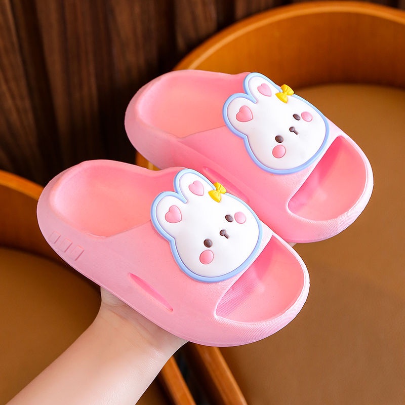 Dép Bé Gái Dép Bánh Mì Hình Thỏ Vực Xinh Thoáng Khí Chống Trơn Trượt