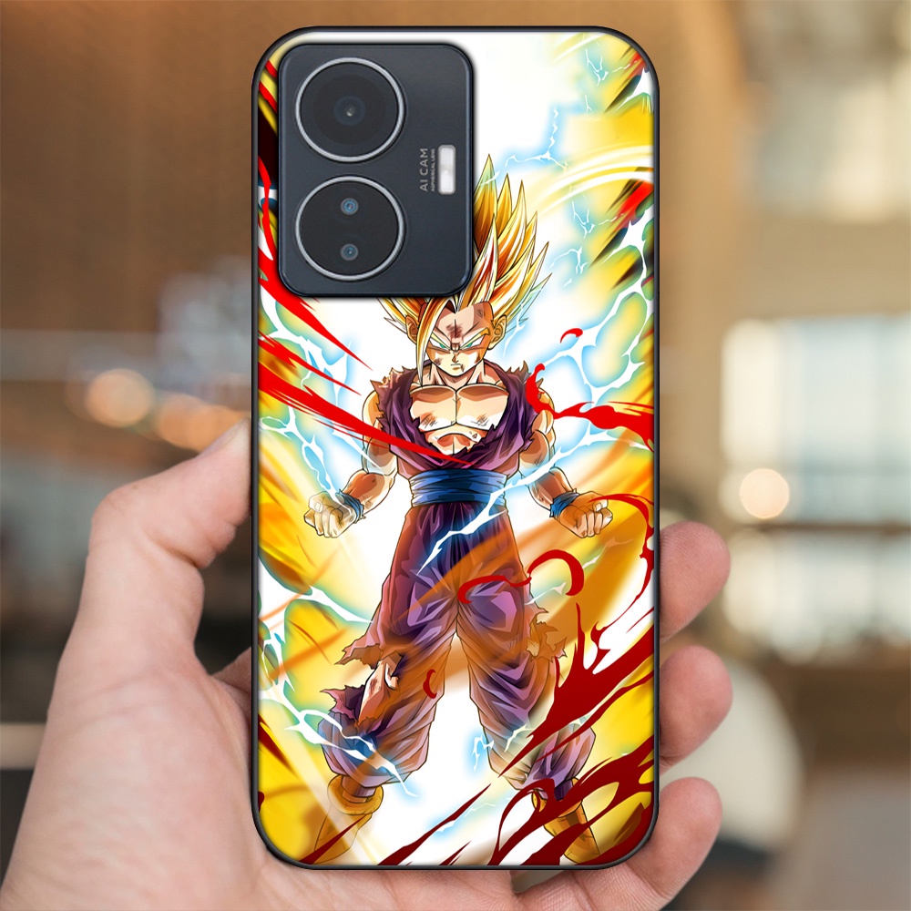 Ốp lưng Vivo Y55 2022 viền đen in hình Gohan Dragon Ball