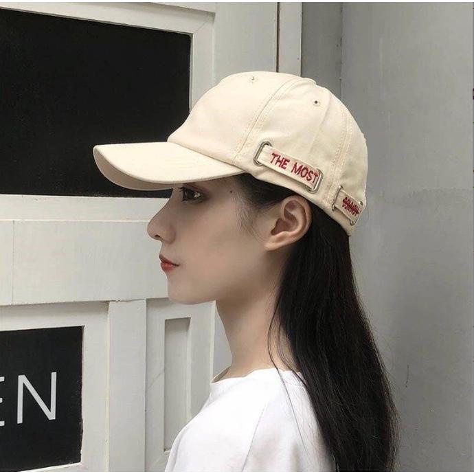 Mũ Nón vải lưỡi trai thêu chữ THE MOST cá tính BAG U MUTHEMOST65