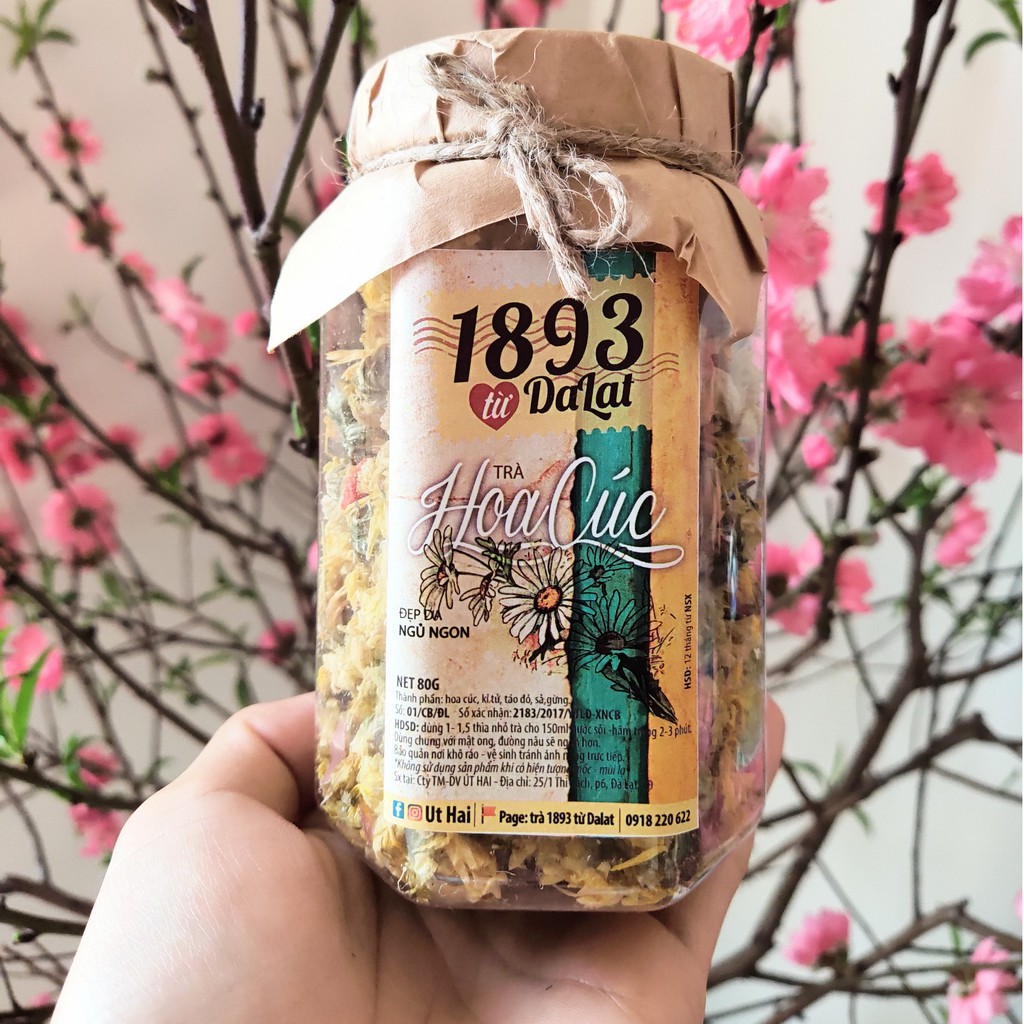 Trà hoa Cúc sấy khô Đà Lạt 1893 thanh lọc cơ thể