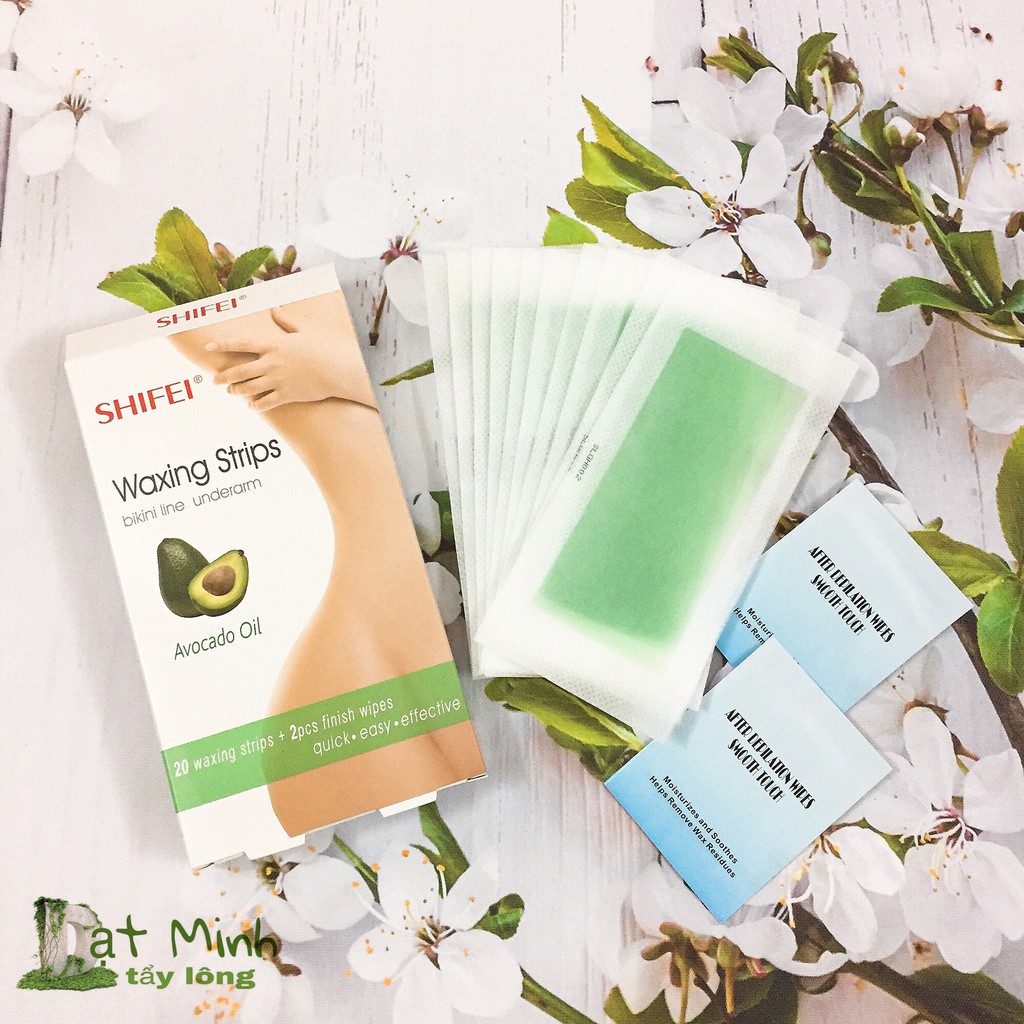 Miếng dán wax lông Shifei bikini line underarm, wax lông tận gốc, hàng chính hãng.