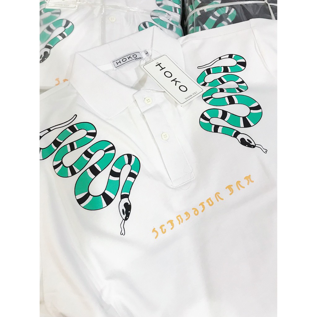 Áo thun nam nữ POLO vải cá sấu cotton cao cấp ngắn tay in hoa vặn cực sang trọng - TT18 | BigBuy360 - bigbuy360.vn