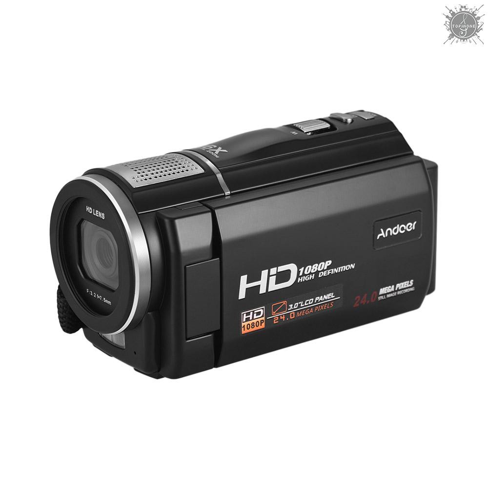 Máy Quay Phim Kĩ Thuật Số Andoer Hdv-F5 1080p Full Hd 24mp 16x Zoom 3.0 Inch Lcd | BigBuy360 - bigbuy360.vn