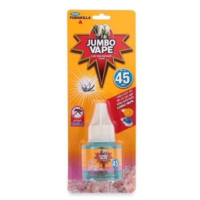 Tinh dầu xông đuổi muỗi Jumbo Nhật Bản 34ml - hương hoa Lily